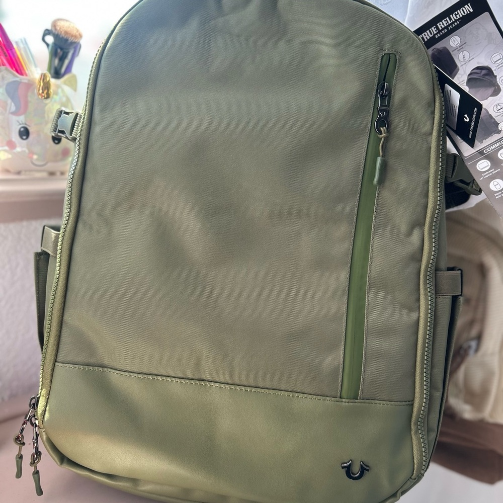 True Religion Olive Green Men's Backpack